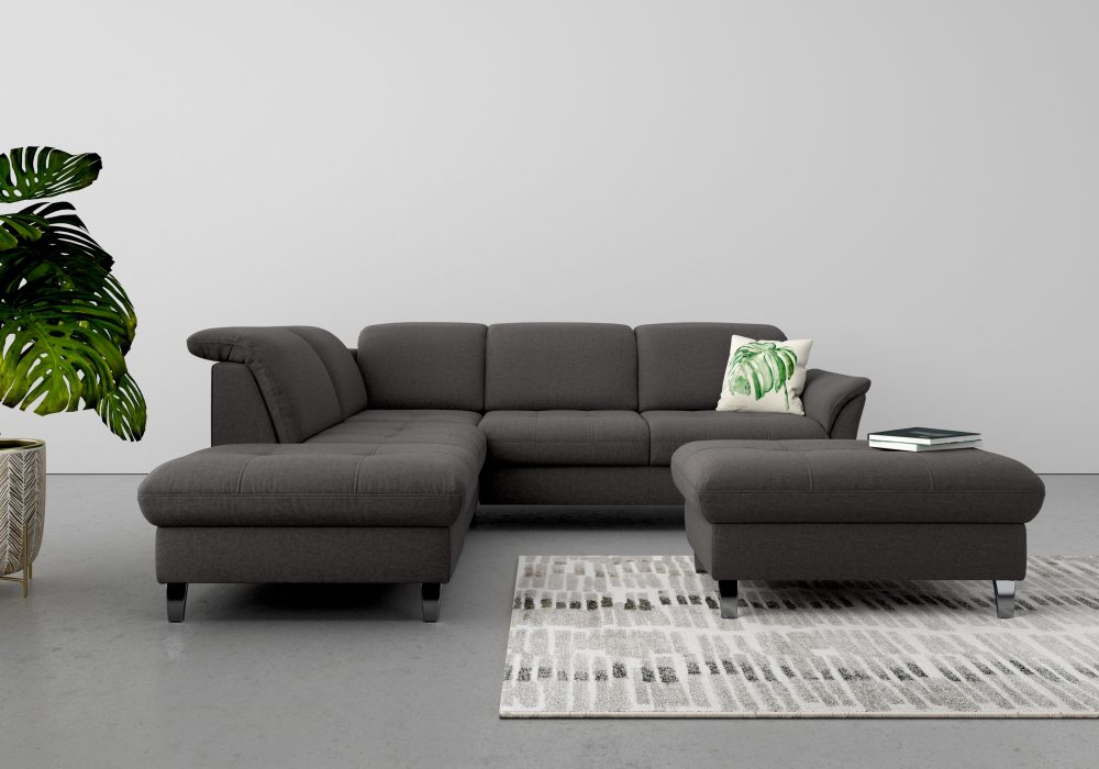 sit&more Ecksofa, wahlweise mit Kopfteilverstellung, Bettfunktion und Stauraum
