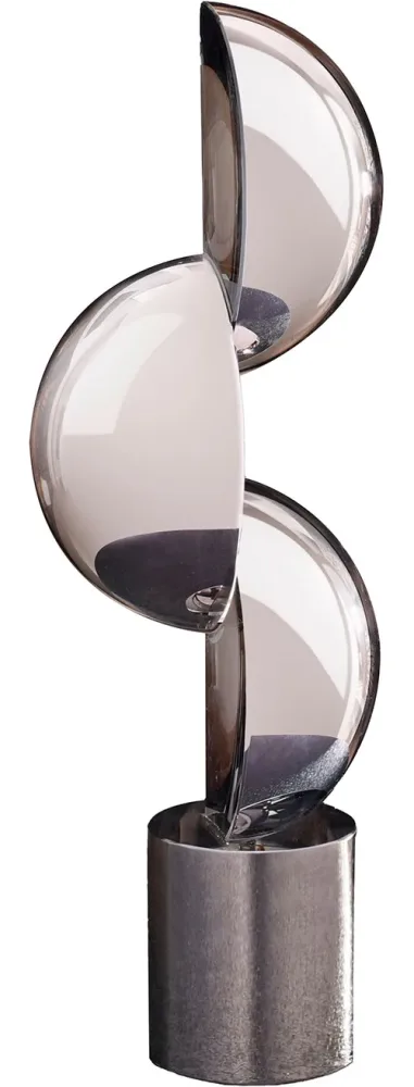 Gilde Figur Harpo Glas Art Schwarz Weiss H: 33 cm  | Schubiger Möbel