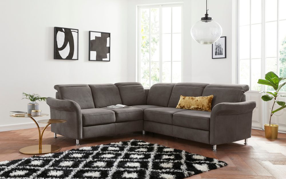 sit&more Ecksofa, inklusive Federkern, wahlweise mit Kopfteilverstellung, Bettfunktion und Schubladenstauraum