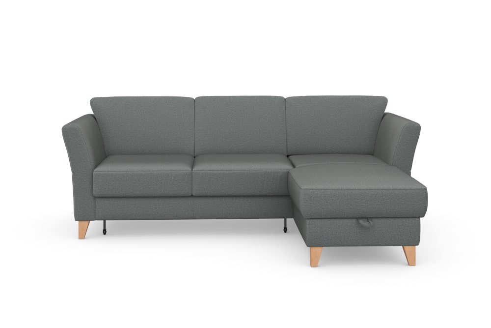 sit&more Ecksofa »Visby«, Wahlweise mit Bettfunktion und Bettkasten, frei im Raum stellbar, mit Federkern, auch erhältlich in dem besonders leicht mit Wasser zu reinigendem 
