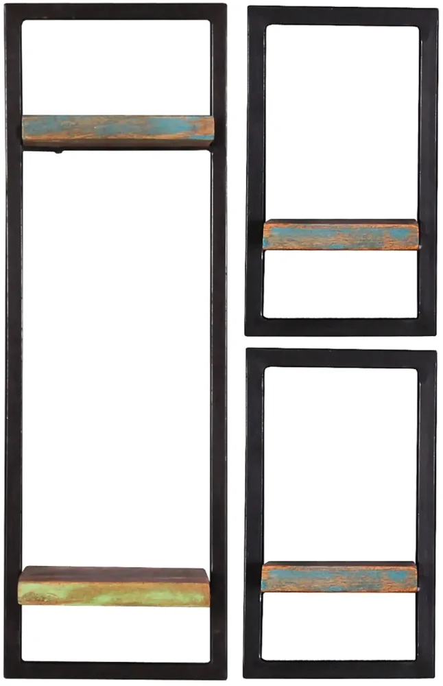 mutoni - Wandregal River bunt 50x25x75 (3-tlg), One Size, Multicolor