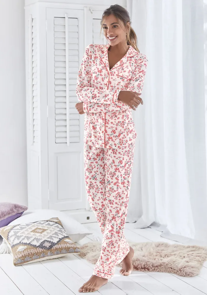s.Oliver Pyjama Set, 2 mit abgesetzten Paspel-Details