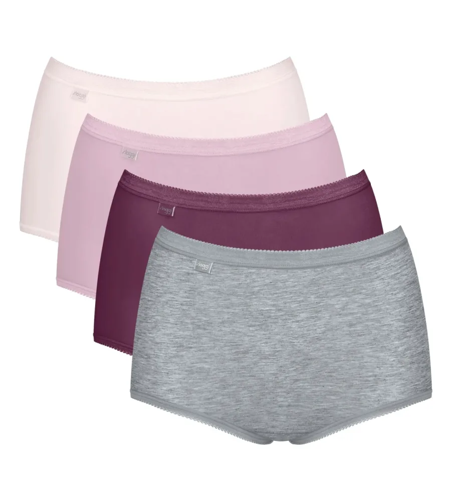 Maxislip Basic+Maxi C4P im 4er-Set sloggi rosé