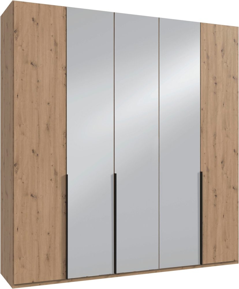 Wimex Kleiderschrank »Mugano,in 8 Breiten,3 Höhen,2 Tiefen, viele Farben, Made in Germany«, (in Basic oder Premium Ausstattung mit 2 weiteren Einlegeböden), mit langen oder kurzen Griffen aus Metall, mit oder ohne Spiegel