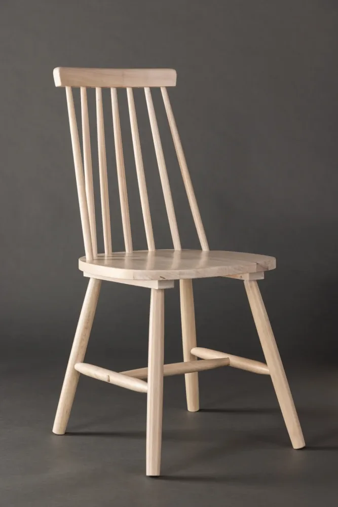 Stuhl 2er-Set Kobula Braun Holz B 43 cm - Farbe: Hellbraun - Material: Gummibaum - Stuhl 2er-Set
