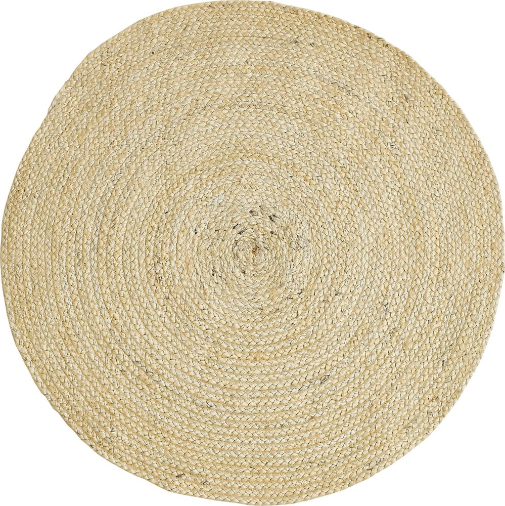 Home affaire Teppich »Ibiza«, rund, Jute-Teppich, Wendeteppich, handgewebt, Naturfaser, Boho-Stil
