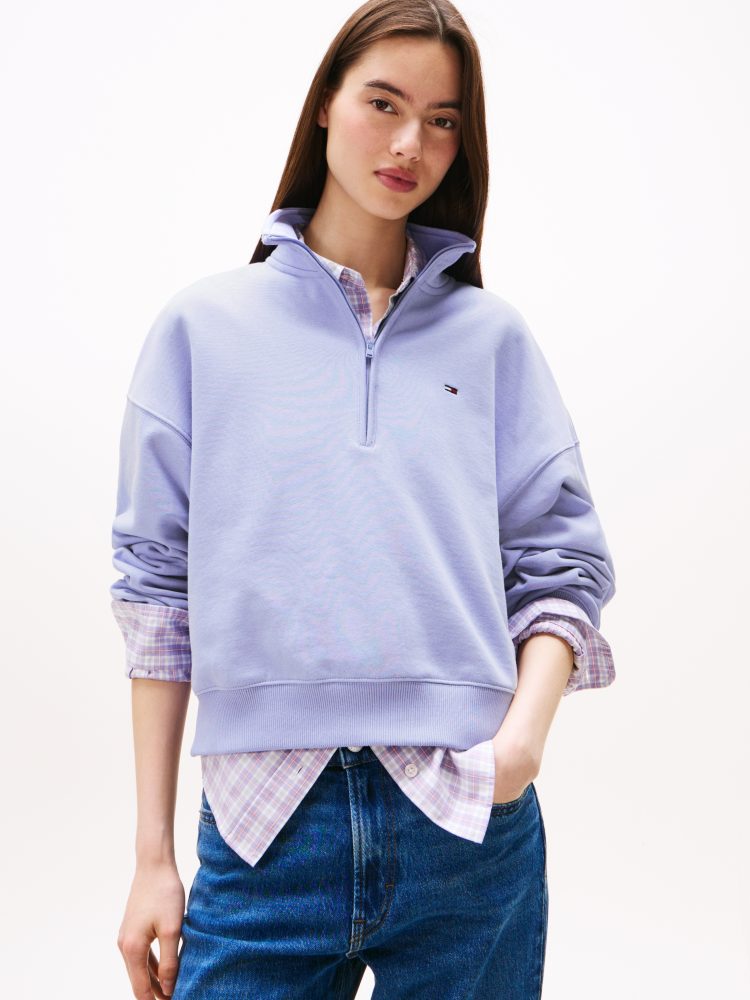 Tommy Jeans Sweatshirt »TJW BXY S-FLAG 1/4 ZIP«