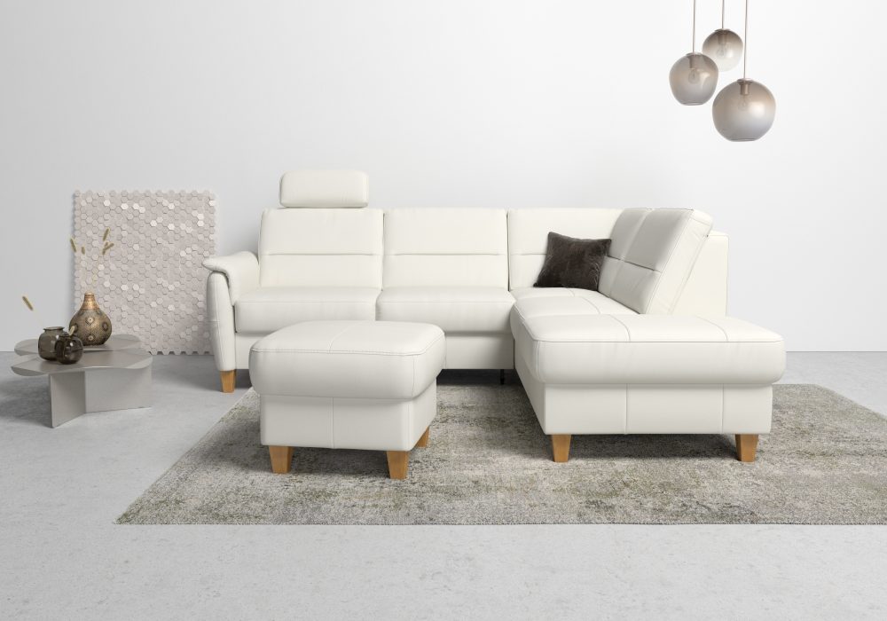 Home affaire Ecksofa »Palmera«, Federkern, wahlweise mit Bettfunktion und mit/ohne Stauraum