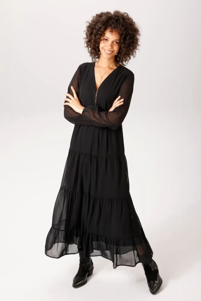 Aniston CASUAL Maxikleid in trendiger Farbpalette - NEUE KOLLEKTION