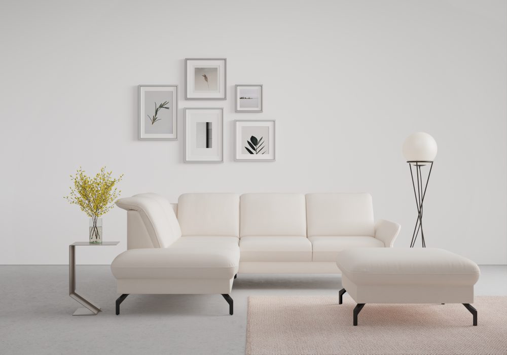 sit&more Ecksofa »Fashion«, wahlweise mit Kopfteilverstellung und Vorziehsitz, motorisch