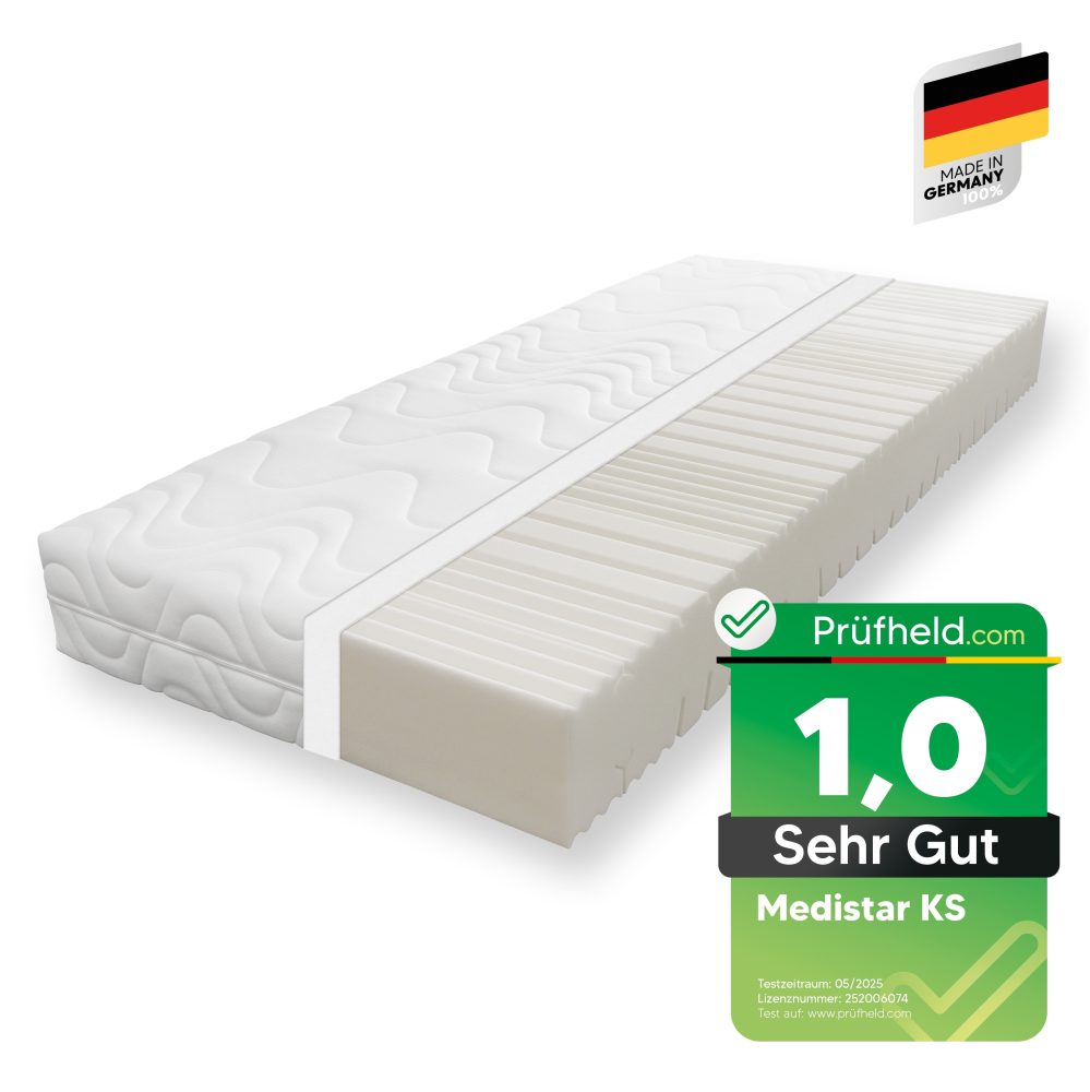 Beco Komfortschaummatratze »Medistar KS, Matratze Kaltschaum-Feeling 90x200 cm, 140x200 cm«, 21 cm hoch, Raumgewicht: 28 kg/m³, (1 St.), Geprüft mit 1,1* 