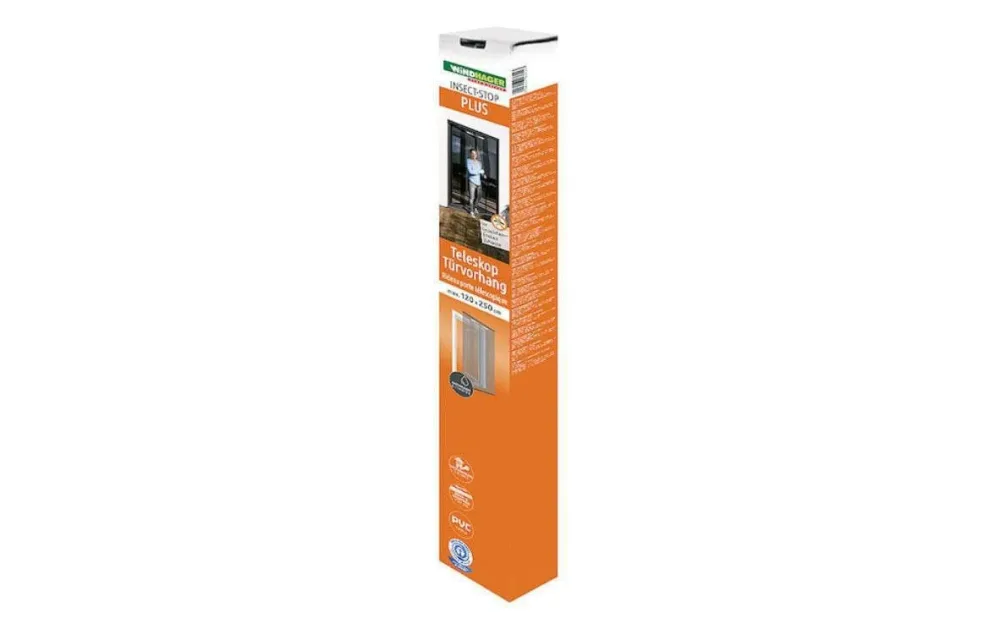 Windhager Teleskop Türvorhang Anthrazit | 120 × 250 cm