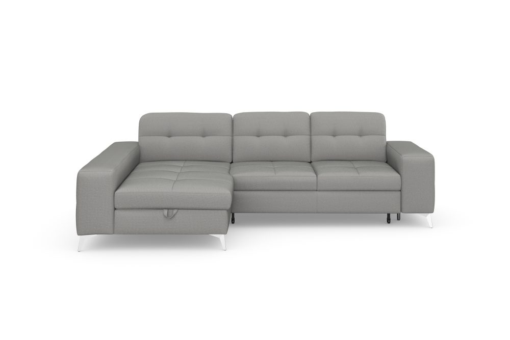 sit&more Ecksofa »Balvieni«, inklusive Sitztiefenverstellung und Federkern, wahlweise mit Bettfunktion und Bettkasten