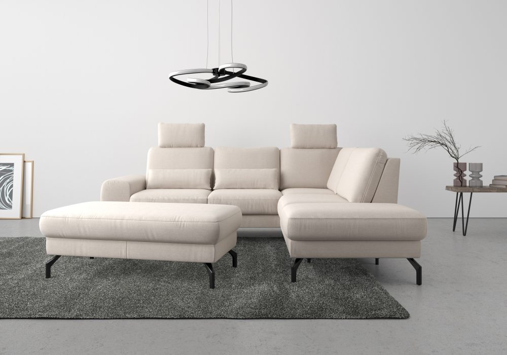 sit&more Ecksofa »Cinturo«, inklusive Sitztiefenverstellung und Federkern