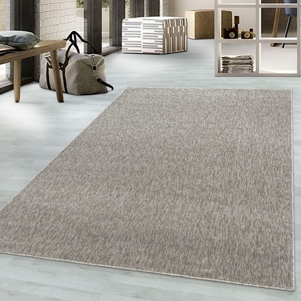 Ayyildiz Teppiche Teppich, rechteckig, 6 mm Höhe, Pflegeleicht, moderner melierter Kurzflor, ringsum gekettelt, Wohnzimmer