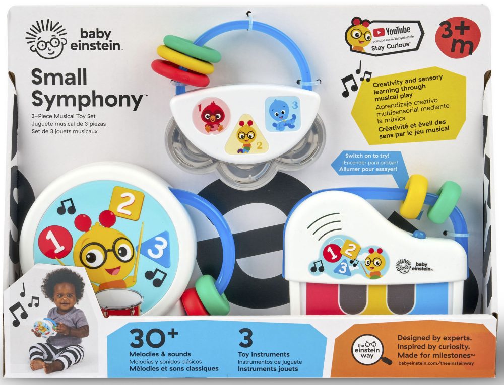 Baby Einstein Spielzeug-Musikinstrument »Set Small Symphony«, (Set, 3 tlg., bestehend aus Tiny Tambourine?, Tiny Tempo? u. Petit Piano?)
