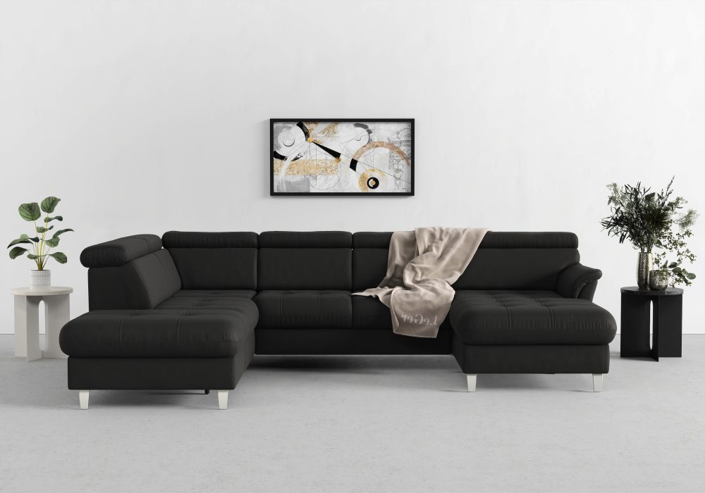 sit&more Wohnlandschaft, inklusive Kopfteilverstellung, wahlweise mit Bettfunktion und Bettkasten