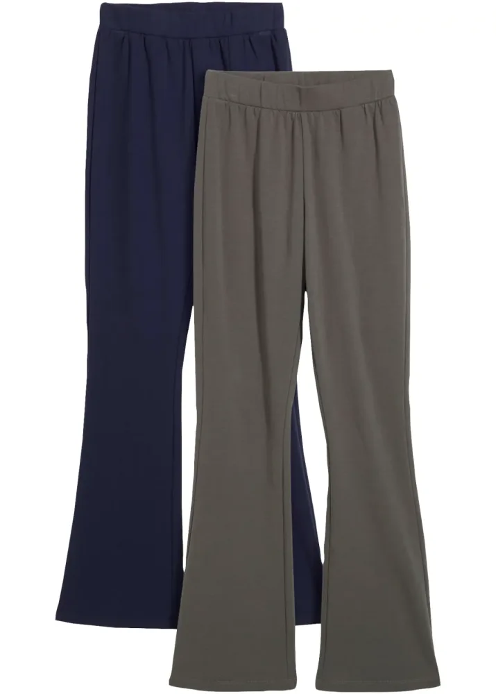 bonprix Thermo-Leggings Bootcut (2er Pack)blau 140Mädchen