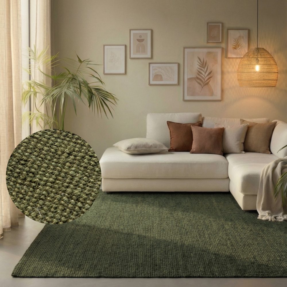 HANSE Home Teppich »Jaipur«, rechteckig, Jute, Natur, Wohnzimmer, Esszimmer, Schlafzimmer, Flur, Modern, Boho