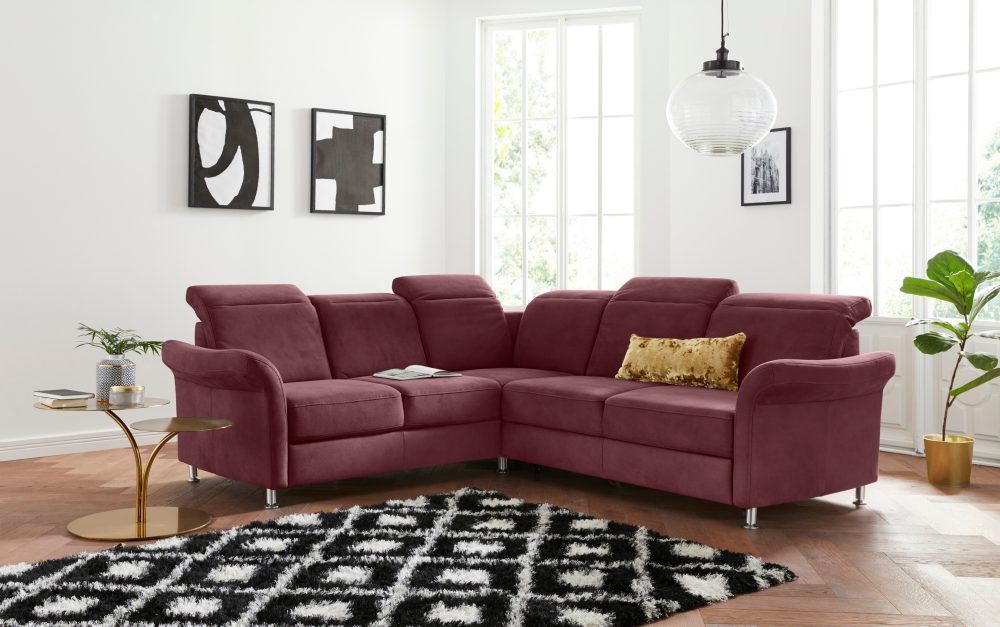 sit&more Ecksofa, inklusive Federkern, wahlweise mit Kopfteilverstellung, Bettfunktion und Schubladenstauraum