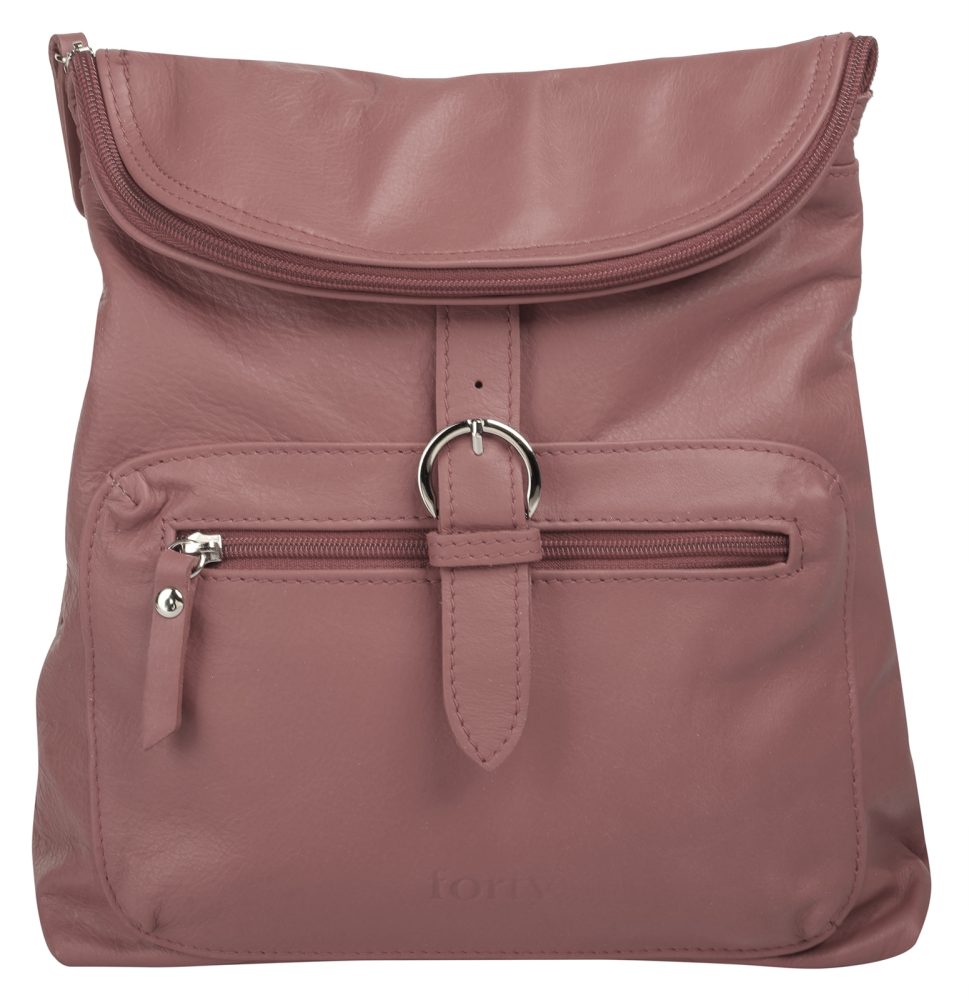 forty° Cityrucksack, echt Leder, Made in Italy