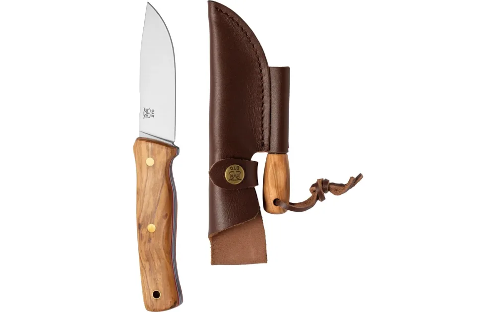 Øyo FEMUNDEN - Jagd/Outdoormesser mit Lederscheide (Full Tang)