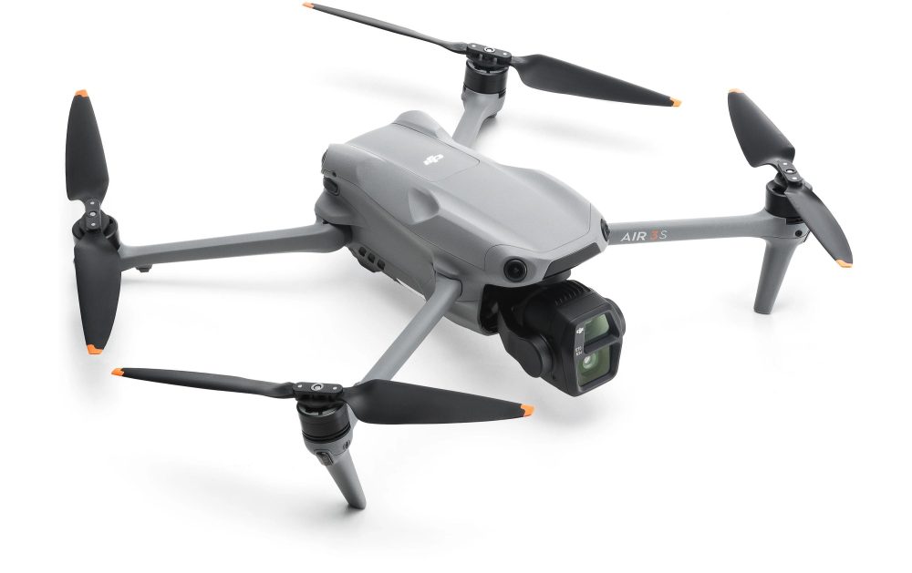 DJI Air?3S (RC-N3) Fly More Combo Kameradrohne, Grau/Schwarz/Orange