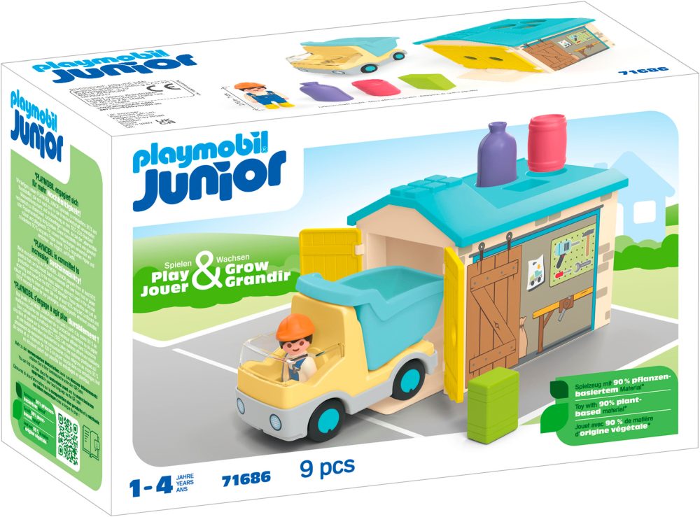 71686 Junior: LKW mit Sortiergarage, Konstruktionsspielzeug