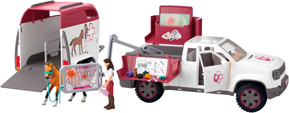 Schleich® Spielfigur »Horse Club Mobile Tierärztin mit Anhänger«