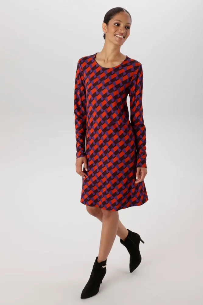 Aniston SELECTED Jerseykleid in leichter A-Linien-Form - NEUE KOLLEKTION