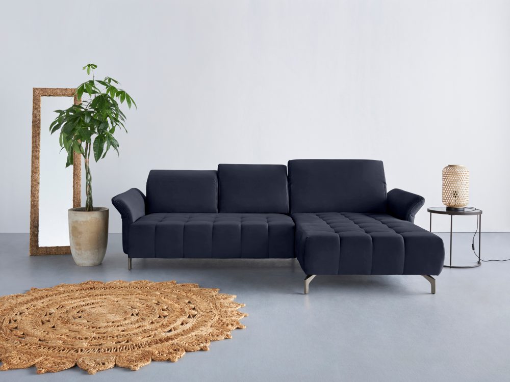 INOSIGN Ecksofa »Fresh«, Federkern, wahlweise mit Kopfteilverstellung, Armteilverstellung und mit motorischem Vorziehsitz, Bezug Olympia SOFT CELAN: leicht mit Wasser zu reinigen