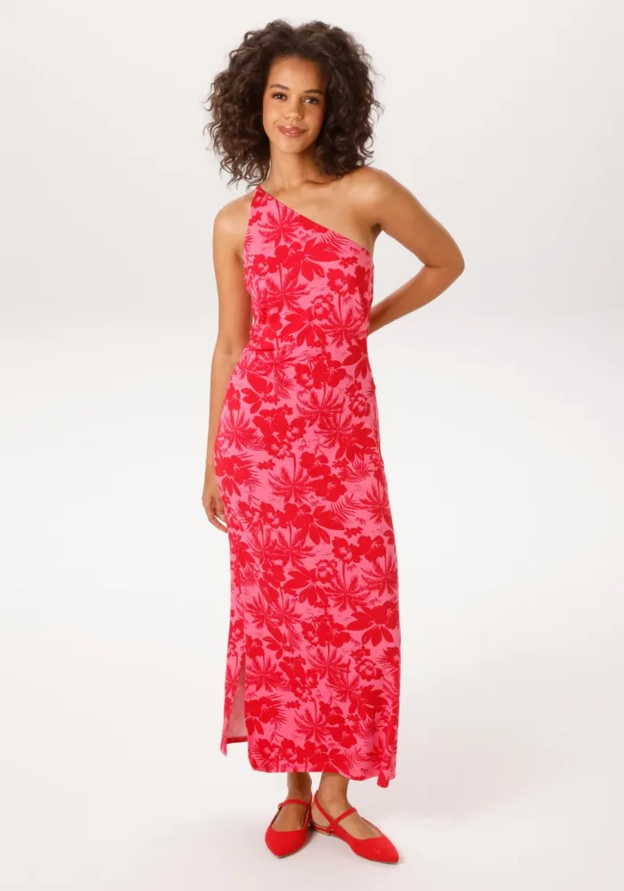 Aniston CASUAL Sommerkleid in modischer One-Shoulder-Form