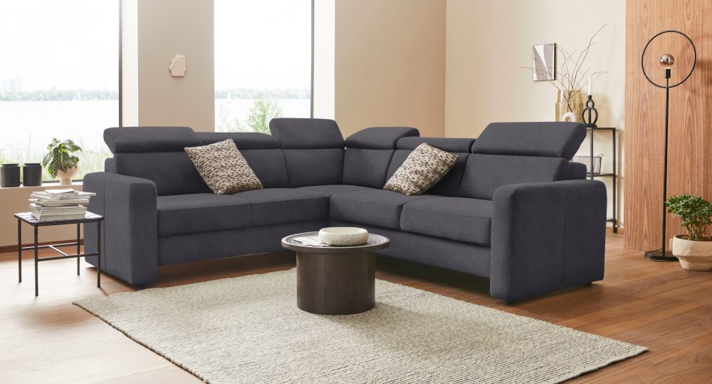 sit&more Ecksofa »Bologna«, inklusive Kopfteilverstellung und Federkern, wahlweise mit Bettfunktion und Schubkasten
