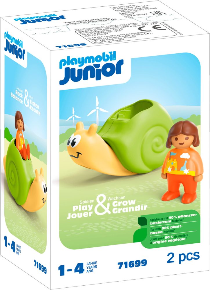 71699 Junior: Schaukelschnecke mit Rasselfunktion, Konstruktionsspielzeug
