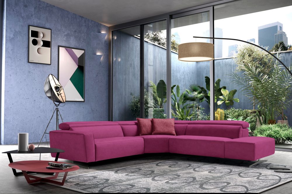 Egoitaliano Ecksofa »Stefanie«, mit Relaxfunktion und verstellbaren Kopfteilelementen