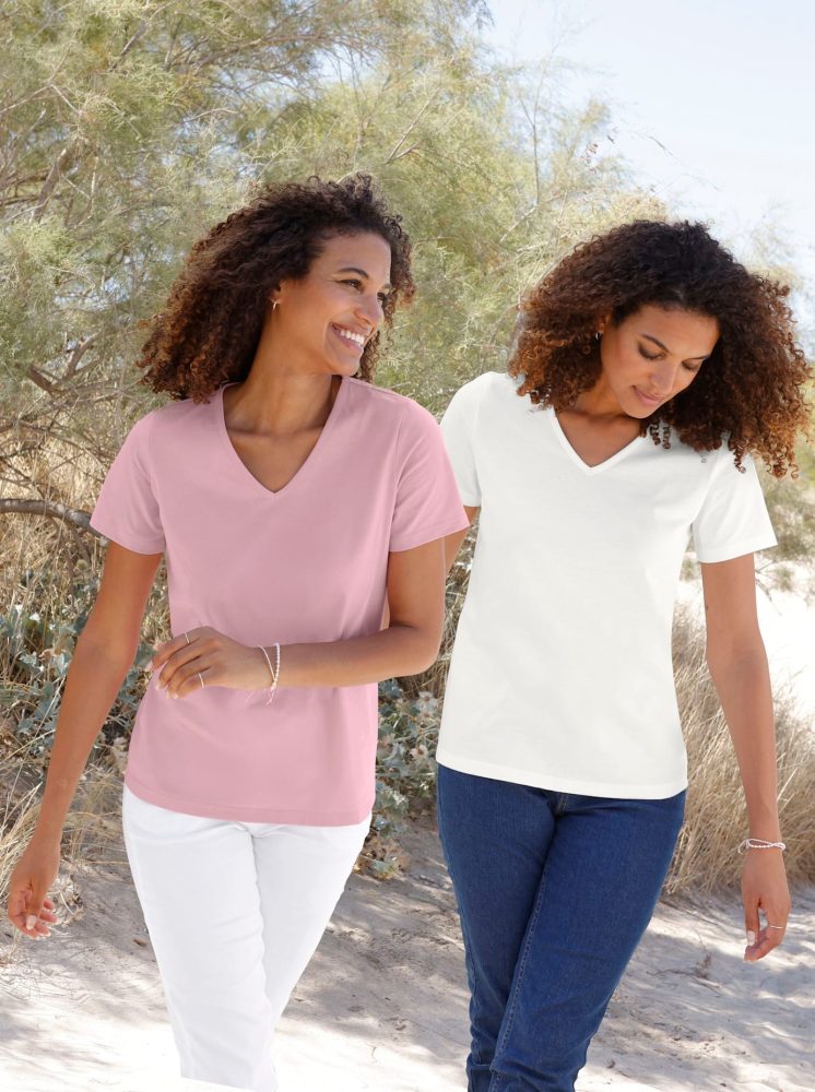 Casual Looks Kurzarmshirt »2er-Pack Shirts« 2 tlg.
