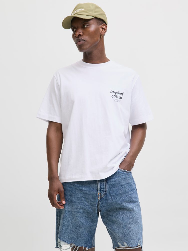 Jack & Jones Kurzarmshirt »JORNORREBRO TYPO TEE SS CREW NECK NOOS«