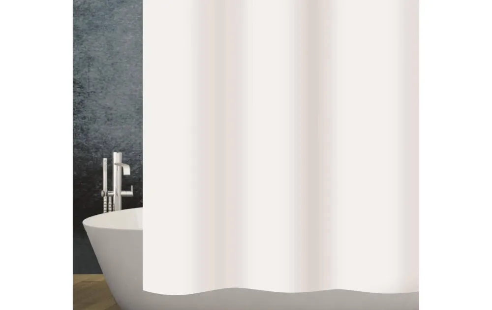 Diaqua - Duschvorhang Textil Basic - weiss, 180x200 cm