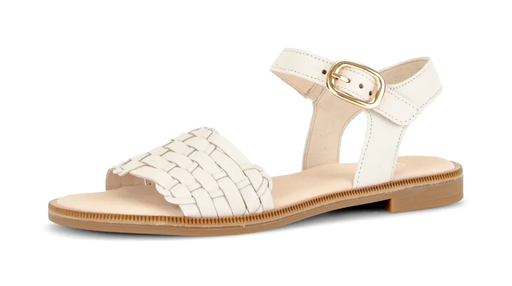 Gabor Riemchensandale, Blockabsatz, Sommerschuh, Sandalette mit Bandage in Flechtoptik