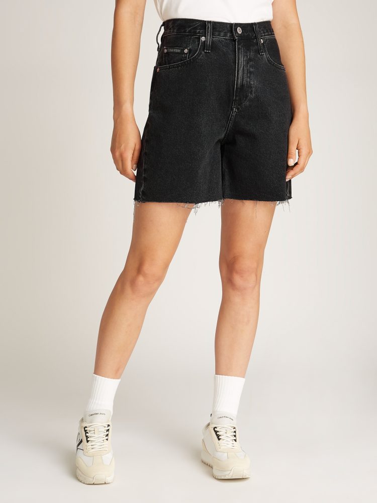Calvin Klein Jeans Bermudas »BERMUDA SHORT« mit Fransensaum