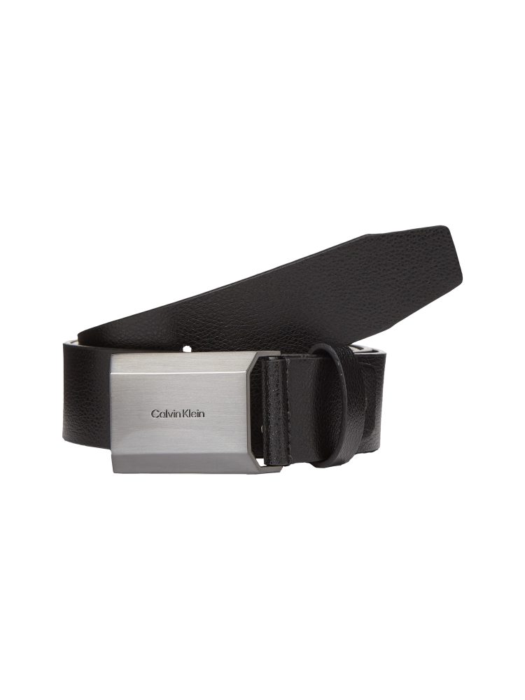 Calvin Klein Ledergürtel »ADJ BEVELED PLAQUE PB 35MM« mit geprägtem Logo