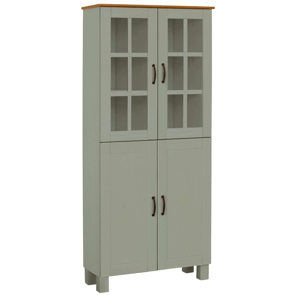 Home affaire Hochschrank »Rodby«, FSC®-zertifiziertes Massivholz, Breite 75cm, Höhe 170cm