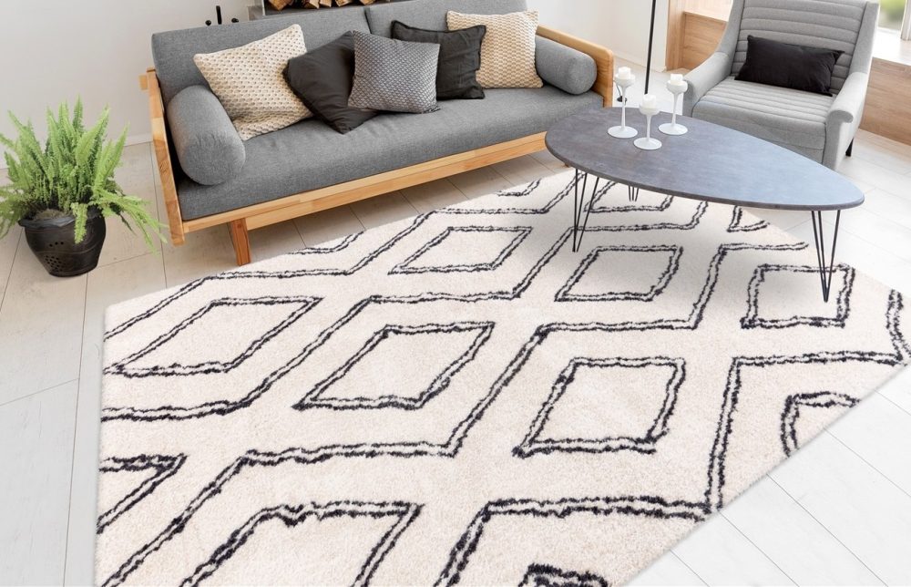me gusta Teppich »Orlando 225«, rechteckig, Weicher Hochflorteppich, dezent gestaltet,Fussbodenheizung geeignet