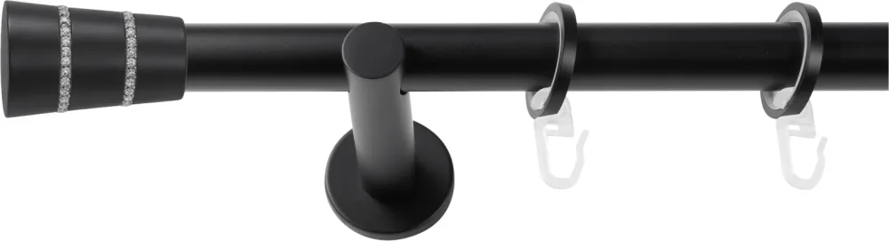 SN DECO GROUP Gardinenstange Ø 19 mm 1 läufig-läufig Fixmass;kürzbar