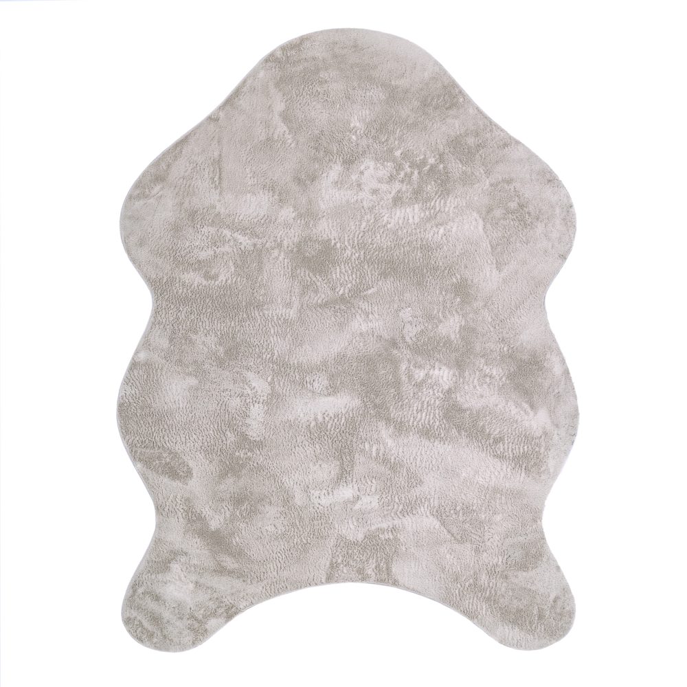 Paco Home Fellteppich »Pelt 640«, fellförmig, Kunstfell, Uni Farben, sehr weicher Flor