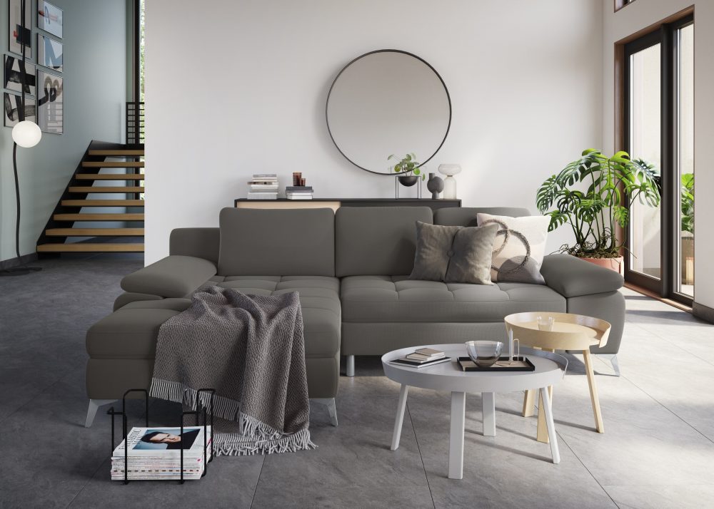 sit&more Ecksofa, mit Recamiere, wahlweise mit Bettfunktion und Bettkasten