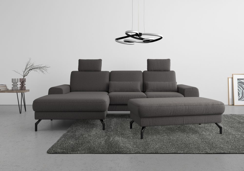 sit&more Ecksofa »Cinturo«, inklusive Sitztiefenverstellung und Federkern