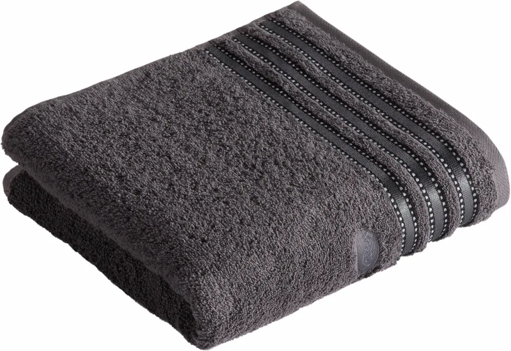 VOSSEN - Cult de Luxe Handtuch, 50 x 100 cm, Gewittergrau