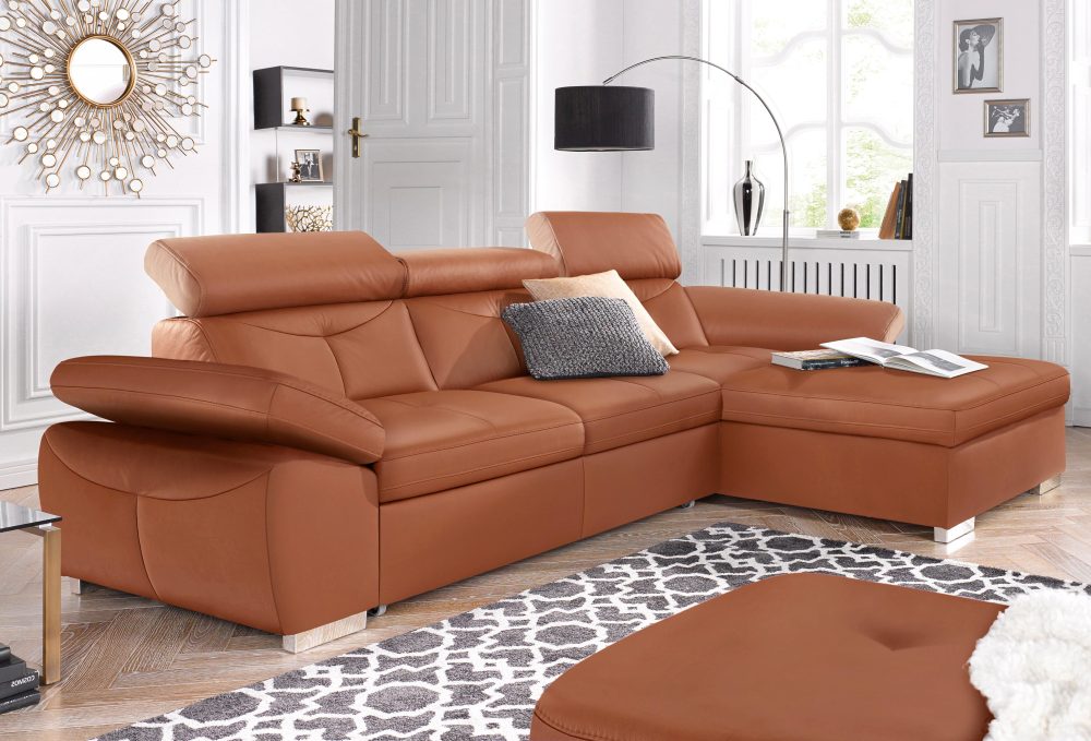 exxpo - sofa fashion Ecksofa, wahlweise mit Bettfunktion und Bettkasten