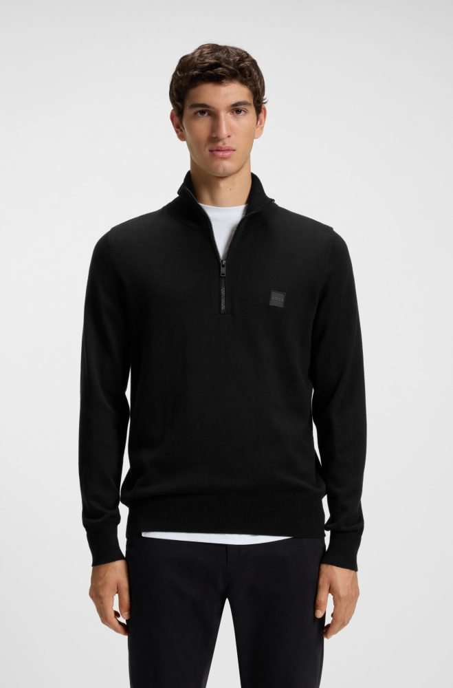 BOSS ORANGE Rollkragenpullover »Kanobix_S«, mit Ton-in-Ton Logo